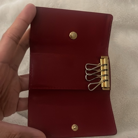 Louis Vuitton Red Epi Leather Key Holder